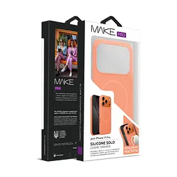 Чохол MAKE Apple iPhone 17 Pro Silicone Solo Cosmic Orange - мініатюра 6