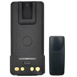 Акумулятор для Рації Motorola DP4400 5000 mAh з USB-C Батарея на Радіостанцію Моторола DP4800 DP4600 DP4400e + кліпса