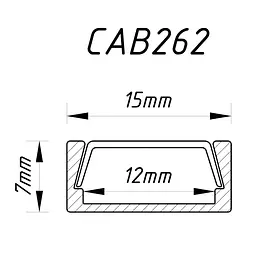 Профіль для світлодіодної стрічки Feron CAB262 - мініатюра 2