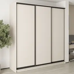 Шафа-купе тридверна MebelStar Комбо BG 3ДСП 230x45x240 см Кашемір (MBS-9473)