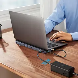 Хаб Baseus EliteJoy Gen2 11-Port Type-C HUB Adapter WKSX030013 Dark Grey - мініатюра 3