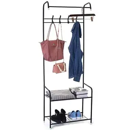 Вішалка-стійка для одягу XPRO Rack для підлоги чорна (43155-_398) - мініатюра 2