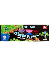 Гуаш 12 кол. 20 мл ШКОЛЯРИК Pixel One (301221006-UA)