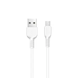 Кабель Hoco Micro USB X20, 2 м шнур 2 метри оригінал білий - мініатюра 1