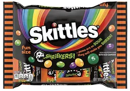 Драже Skittles Shriekers Sour Fun Size Halloween Candy 240г