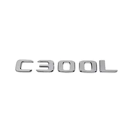 Емблема напис C300L для Mercedes-Benz C-Class хром 175х23 мм пластик (на скотчі)