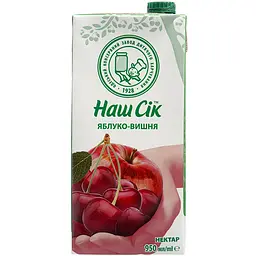 Нектар Наш Сік яблучно-вишневий 0.95 л - мініатюра 2