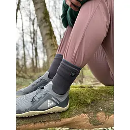 Шкарпетки водонепроникні Dexshell Running Lite 2.0 Socks, сірі, розмір S (36-38) - мініатюра 2