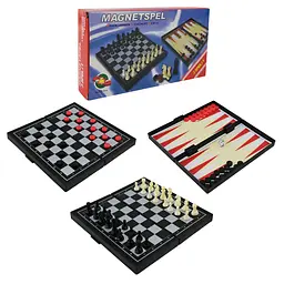 Іграшковий набір Шахи 3 в 1 1818 Різнокольоровий shop (6980380370273)