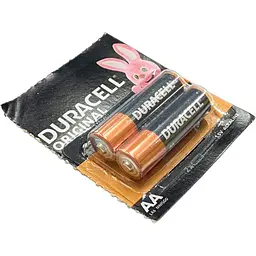 Батарейки лужні Duracel AA LR06 (в упаковці 2 шт.)