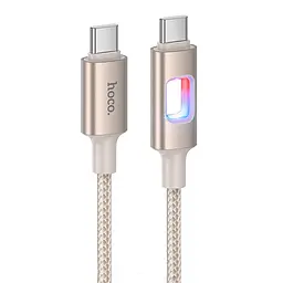 Дата кабель Hoco U 144 New Type-C to Type-C 60 W (1.2 m) Gold
