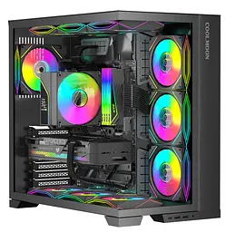 Вентилятор Coolmoon 120мм LY120-B Forward (LY120-B) Black U1 - мініатюра 11