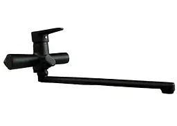 Змішувач для ванни Lidz Nicole 005, Black (k35) LDNIC005BLA45183 - мініатюра 2