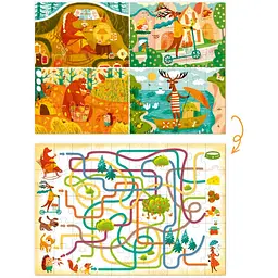 Пазл і гра Mon Puzzle Обсерваційний. Як звірі пори року зустрічали 200110 - мініатюра 2