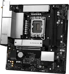 Материнська плата ASRock B860M ROCK WIFI (B860M ROCK WIFI) (Socket 1851, Intel B860, Micro-ATX) - мініатюра 3