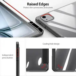 Чохол-книжка Dux Ducis Toby Series With Pencil Holder для Apple iPad Air 13` (2024-2026)/Pro 12.9` (2020-2022) Blue [130633] - мініатюра 6
