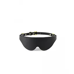 Маска на очі Blindfold Upko з італійської шкіри, чорна - мініатюра 2