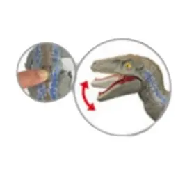 Фігурка Dino Toys Велоцираптор рухомий сірий F1 (Q9899-F1) - мініатюра 2