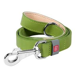 Повідець для собак шкіряний Waudog Classic XS Ш 14 мм Дл 122 см (4823089313771)