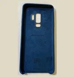 Чохол-накладка Alcantara Cover EF-XG965 для Samsung Galaxy S9 Plus (6.2") Blue - мініатюра 2