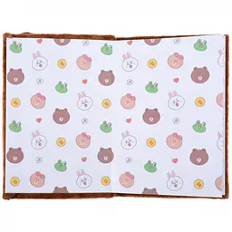 Блокнот пухнастий Yes Line Friends Brown А6 80 аркушів (151745) - мініатюра 3