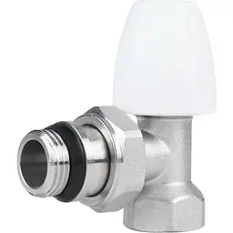 Кран радіаторний SD Plus 1/2" ВЗ з антипротіканням кутовий SD228W15