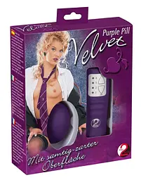 Віброяйце You2Toys Velvet Purple Pill 5.5 см фіолетовий - мініатюра 3