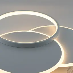 Люстра керована світлодіодна VEGA TRIPLE 3R 70 Вт 490х490х60 мм Біла ESLLSE - мініатюра 4
