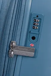 Валіза 55 См American Tourister NEOVIBE STEEL BLUE 55x40x20(23) MK4*01001 - мініатюра 12