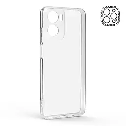 Прозрачный чехол для Motorola G05/E15 с защитой камеры, тонкий, силиконовый, бесцветный, ударопрочный, противоударный бампер с закрытой камерой, ArmorStandart (ARM82961) - мініатюра 2