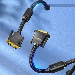 Кабель Vention DVI-D 24M - 24M 8.0 м 2K 60Hz обплетення з феритами - мініатюра 7