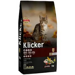Сухий корм Klicker Холістик беззерновий для кошенят з Куркою 1кг