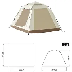 Намет Naturehike CNK2450WS021 beige - мініатюра 2