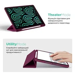 Чохол до планшета ArmorStandart Smart Fold Pen Samsung Galaxy Tab S10 FE+ Plum (ARM85559) - мініатюра 4