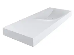 Умивальник Miraggio VIOLA 1200 R (8813436) Mirasoft, Матовий, Накладний/Підвісний/Врізний, Білий - мініатюра 1