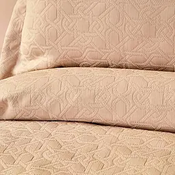 Покривало з наволочкою Karaca Home - Back To Basic pudra 160x240 полуторний - мініатюра 3