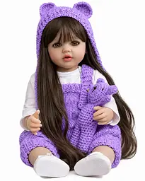 Реалістична Кукла Реборн 55 см повністю вінілова Doll Reborn Baby К0100217