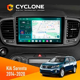 Штатна магнітола KIA Sorento 2014-2020 Cyclone C10-013 4x64 DSP 4G Cyclone (НФ-00005887)