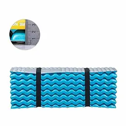 Килимок складний Naturehike Thickened (NH20FCD07) 187см - алюмінієва плівка IXPE - 25мм - блакитний - мініатюра 3