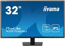 Монітор 31.5" Iiyama 31,5" X3270QSU-B1 QHD IPS 100Hz (X3270QSU-B1)