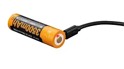 Акумулятор 18650 Fenix 3500 mAh Li-ion заряджання micro usb (ARB-L18-3500U) - мініатюра 4