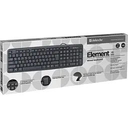 Клавіатура Defender Element HB-520 USB UKR Black (45529) - мініатюра 2