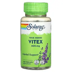 Вітекс священний Vitex 400 mg 100 капсул Solaray vit0006189