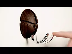 Вішалка Welovemebel  Жук настінна 3 гачка коричнева (24897) - мініатюра 2