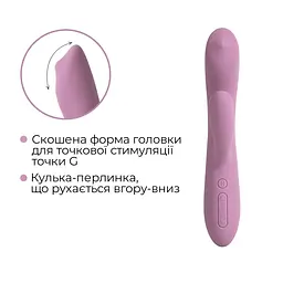 Смарт вібратор-кролик з перлинною стимуляцією точки G Svakom Trysta Neo - мініатюра 5