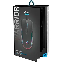 Миша Aikun Optical Gaming Mouse Backlight GX66 7200DPI провідна чорна - мініатюра 2