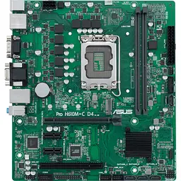 Материнська плата ASUS PRO H610M-C D4-CSM (PRO H610M-C D4-CSM) (Socket 1700, Intel H610, Micro-ATX)