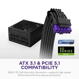 Блок живлення NZXT C1000W ATX 3.1 Black 80+ Gold (PA-0G3BB-EU) - мініатюра 5