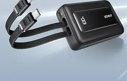 Повербанк Anker 20000 mAh 45W Power Bank з вбудованими кабелями швидка зарядка PD наскрізна зарядка LED дисплей УМБ Рожевий - мініатюра 8