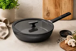 Сковорода з кришкою Fiskars Hard Face 26 см 1052248 - мініатюра 3